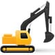 construction excavator icon